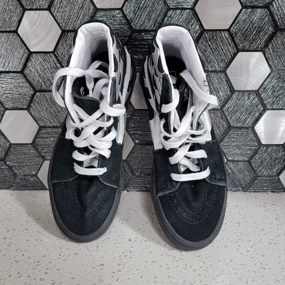 Vans Sk8 Metallic Flames High Top Boys/Girls Shoes